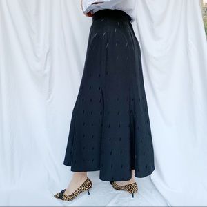 Midi black skirt with pattern. SK&Compan4